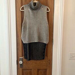 Women’s high neck sleeveless sweater
